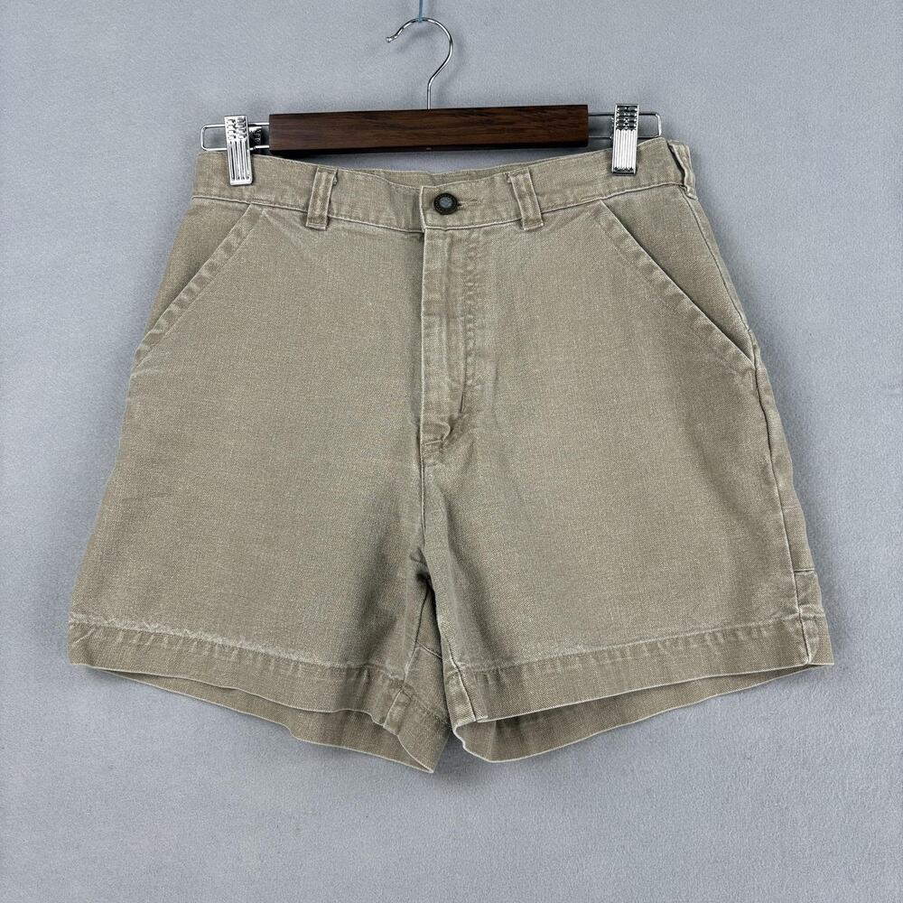 Vintage Patagonia Stand Up Shorts Mens 28 Beige Organic Cotton Canvas Chino 5"